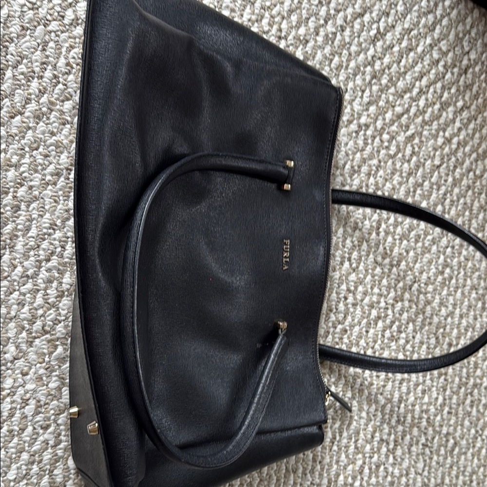 Furla Black Leather Women's Bag